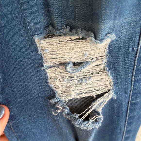 FITJEANS Blue Distressed Jeans Size M - Picture 4 of 9